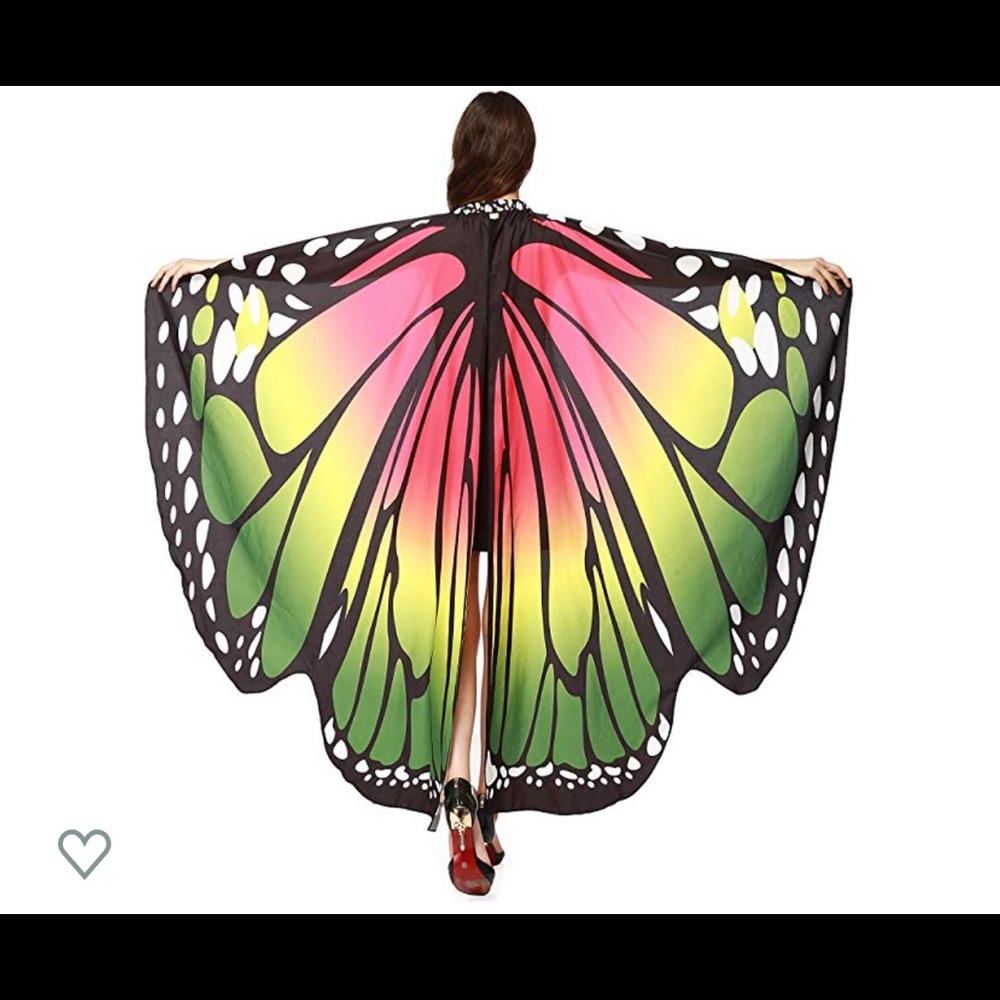 Bufferfly wings! Orange/pink/purple